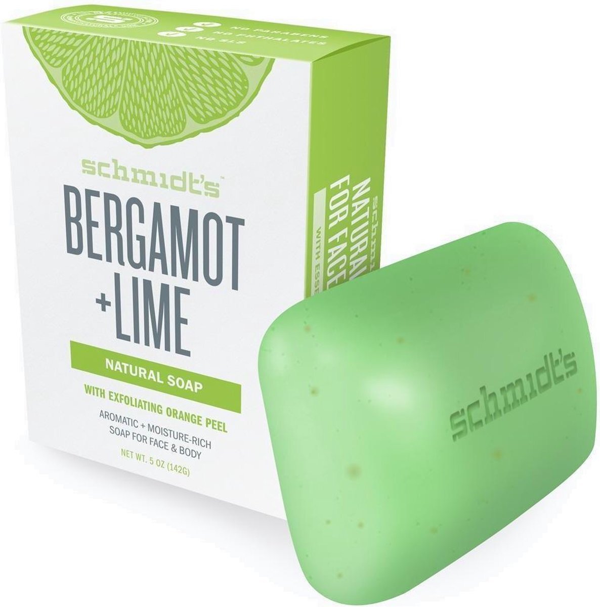 Schmidt s Bergamot + Lime Natural Soap Bar - 142 g