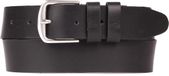 Petrol Industries Riem Heren - Broekriem - Verstelbaar - Leer - Zwart - 85 cm - S