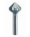METALWORKS 7118515000 HSS verzonken frees met 3 snijkanten, DIN 335, 15 mm diameter, 60 mm lengte
