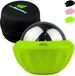 oCreon Massage Roller with Handle for Heat Cold Therapy with Massage Ball and Gel 8 cm Ø - Massager for Relaxation, Wellness