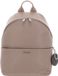 Mandarina Duck Leren Rugzak met laptopvak Mellow Leather Backpack Warm Taupe