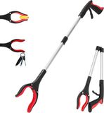 OEM Pinnacle Living Grijpstok - Grijparm voor Ouderen & Invaliden - Opvouwbare Afvalgrijper met Magneet - 83cm - Rood
