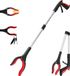 OEM Pinnacle Living Grijpstok - Grijparm voor Ouderen & Invaliden - Opvouwbare Afvalgrijper met Magneet - 83cm - Rood