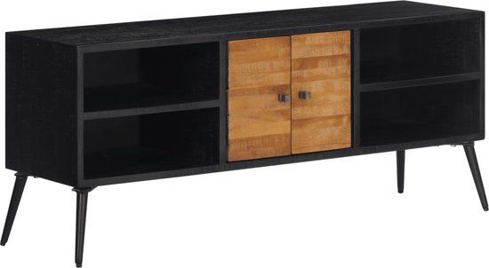 vidaXL Tv-meubel 112x31x45 cm massief gerecycled teakhout