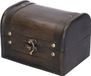 Securit Houten schatkistje/sieraden doosje - Bruin - Hout - 11 x 16 x 11 cm