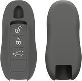 kwmobile Porsche 3-knops (Keyless) hoesje voor autosleutel - TPU behuizing voor autosleutel - Beschermende case voor autosleutel - Sleuteletui in donkergrijs