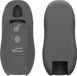 kwmobile Porsche 3-knops (Keyless) hoesje voor autosleutel - TPU behuizing voor autosleutel - Beschermende case voor autosleutel - Sleuteletui in donkergrijs