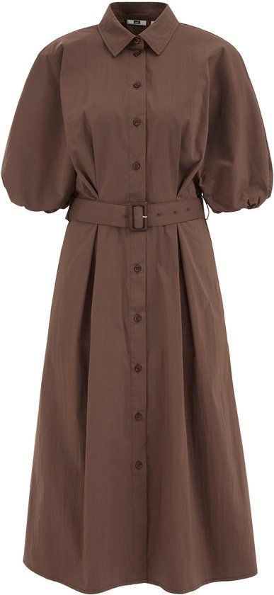 WE Fashion Dames jurk met ballonmouwen