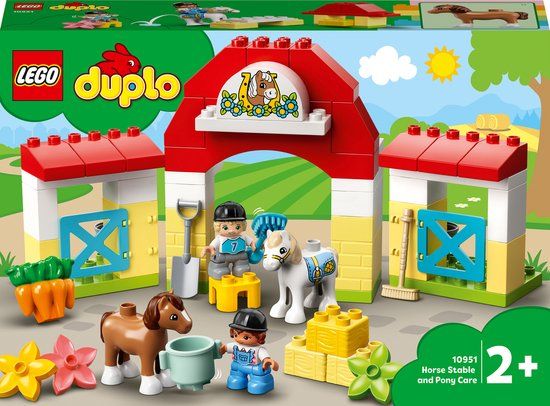 LEGO DUPLO Paardenstal en pony's verzorgen 10951
