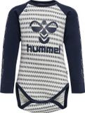 Hummel Kinder Bodys Desmond Body Longsleeve 214099 Black Iris-68 - ca. 6 Monate
