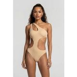 Arena Damen Tech Wool Cut Out Badeanzug Sand