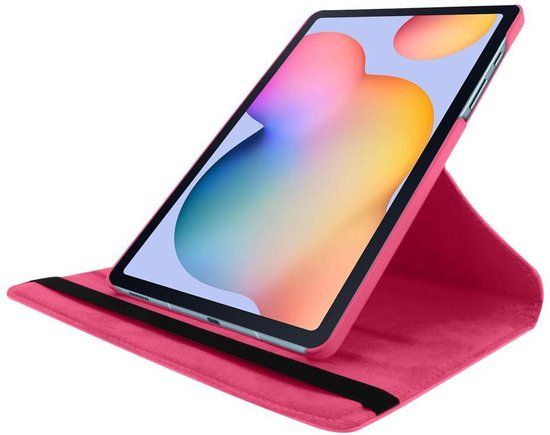 BixB 360° draaibare bookcase Samsung Galaxy Tab S6 Lite (2020 / 2022) Hoes - Pink