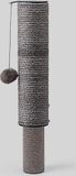 UNITED PETS Kattenpaal - Krabpaal voor katten, uittrekbare mast, design, palen voor het trekken van krassen van sisal en rotan, grijs, speelgoed voor katten met bal