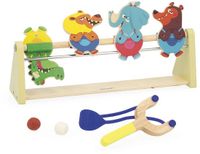 Janod Applepop - Knock them over - Katapult en 2 ballen