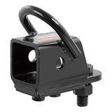 CURT 45006 Bolt-On 2-Inch ATV, UTV Trekhaakadapter, glanzend zwart, poederlak
