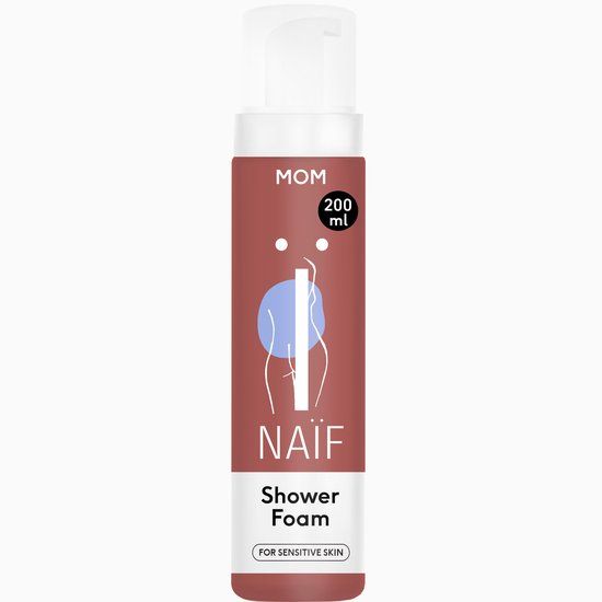 Naïf Doucheschuim - Verzorgend - Natuurlijke Ingrediënten - Gevoelige Huid - 200ml