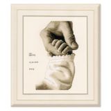 VERVACO Kruissteek Borduurpakket Geboorte Baby BABYLIEFDE Handwerkpakket voor Wanddecoratie 18 x 24 cm Borduurwerk met Telpatroon DIY Kit Babykamer Decoratie Cadeau Knutselen Voor Volwassenen