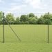 vidaXL Euro Hek 1,5 x 10 m PVC-gelaagd ijzer Grijs