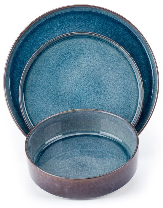 Cosy&Trendy Quintana Blue Serviesset 18-delig