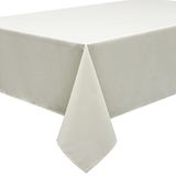Merkloos / Sans marque Home Direct Tafelkleed van polyester, onderhoudsvriendelijk, rechthoekig, 150 x 300 cm, effen (ivoor)