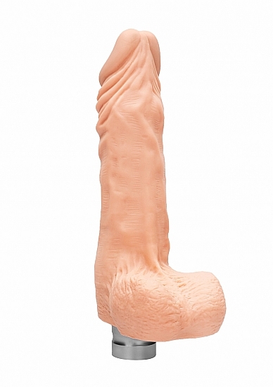 RealRock - Skin 9" / 23 cm Realistic Vibrating Dildo With Balls - Flesh