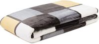 Gözze Deken Sprei Antigua Cashmere Feeling Check-deken 150 x 200 cm Zwart Wit Grijs Geel