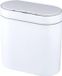 Wan GmbH Poubelle de salle de bain mince avec couvercle - étanche et avec détecteur de mouvement - 9,5 litres - Blanc
