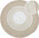 AXI Tapis d'extérieur Corfu – Rond – Ø 180 cm – Beige/blanc – Ombre