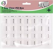DID Medicijnen doos/pillendoos - 28-vaks - wit - 17 cm