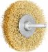 PFERD TOOLS PFERD Wielborstel gekrompen RBU dia. 70x15 mm schacht dia. 6 mm messing draad dia. 0,30 - Goud/Zilver