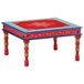 Maison Exclusive - Table basse, rouge, peint à la main, manguier massif
