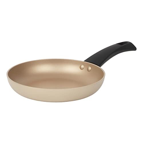 Salter BW11102EU7 Olympus 20 cm Fry Pan, Suitable for All Hob Types Including Induction, Non-Stick Frying, Aluminium Body, Easy Clean Surface, Soft-Touch Handles, PFOA Free, 10 Year Guarantee, Gold