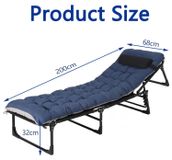 StarTech Opklapbaar campingbed - Blauw
