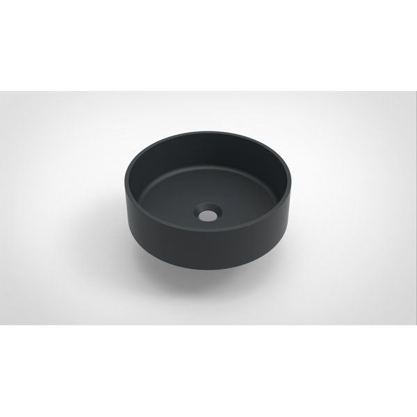 Arcqua Case opbouw waskom rond 40x40cm mat antraciet WAS461630