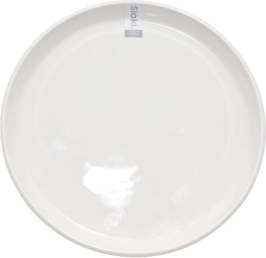 Cookinglife Ontbijtborden / Dessertborden Siaki - Wit / Blauw / Grijs ø 19 cm - Porselein - 6 stuks