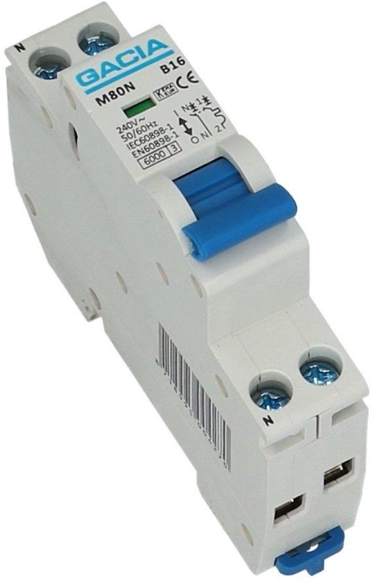 Enzo Gacia Installatieautomaat 1P+N B25 6KA - M80N-B25