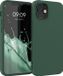 kwmobile telefoonhoesje geschikt voor Apple iPhone 12 / iPhone 12 Pro - Back cover in mosgroen