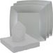 Santex feest/verjaardag servies set - 10x bordjes/25x servetten - zilver - karton