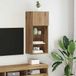 Maison Exclusive - Meuble TV mural, 40,5 x 30 x 90 cm, chêne massif artisanal