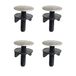 4 Zinken Taps Gat Stoppers Blanking Plug Cover Tapkraan Gat Blanking Plug Plaat voor Thuis Keuken en Badkamer Wastafel Decoratie Zwart