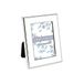 Laura Ashley 2x3 witte emaille fotolijst, zilveren metalen rand met ezel