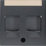Hager Berker S.1/B.3/B.7 Inzetschakelaars - Antraciet - E2FF3