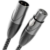 deleyCON - Audiokabel - XLR3 male naar XLR3 female - 3 m - zwart