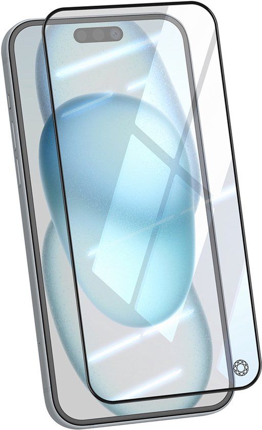 Force Case Screenprotector voor Apple iPhone 15 Plus - Gehard Glas 3D Anti-Impact, Transparant