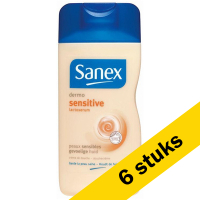 Sanex Aanbieding: 6x Sanex Dermo Sensitive douchegel (500 ml)