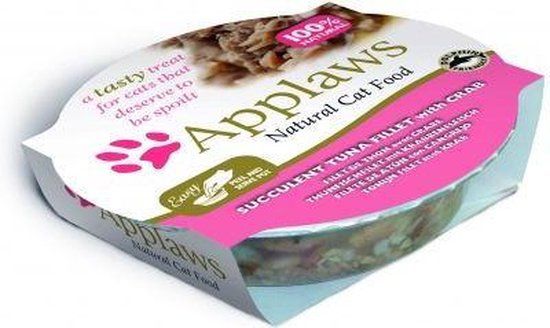 Applaws Cat - Tuna Fillet & Crab Pots - 10 x 60 g