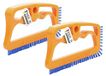 Brosse à carrelage Orange et Bleu - Set de 2