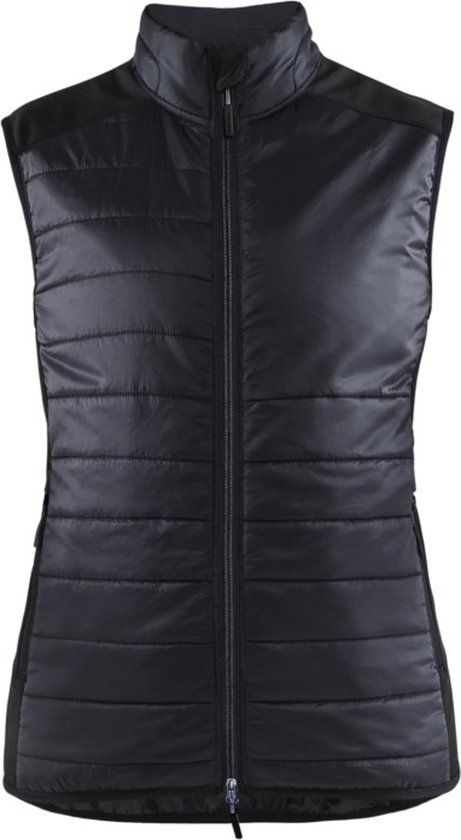Blåkläder Dames bodywarmer gevoerd 3864-2030 - Zwart/Donkergrijs - XXL