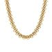 Lucardi Dames Stalen goldplated ketting voor dames - Ketting - Staal - Goudkleurig - 47 cm