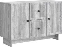 vidaXL Dressoir met lade Grijs sonoma 89 x 34,5 x 60 cm Bewerkt hout